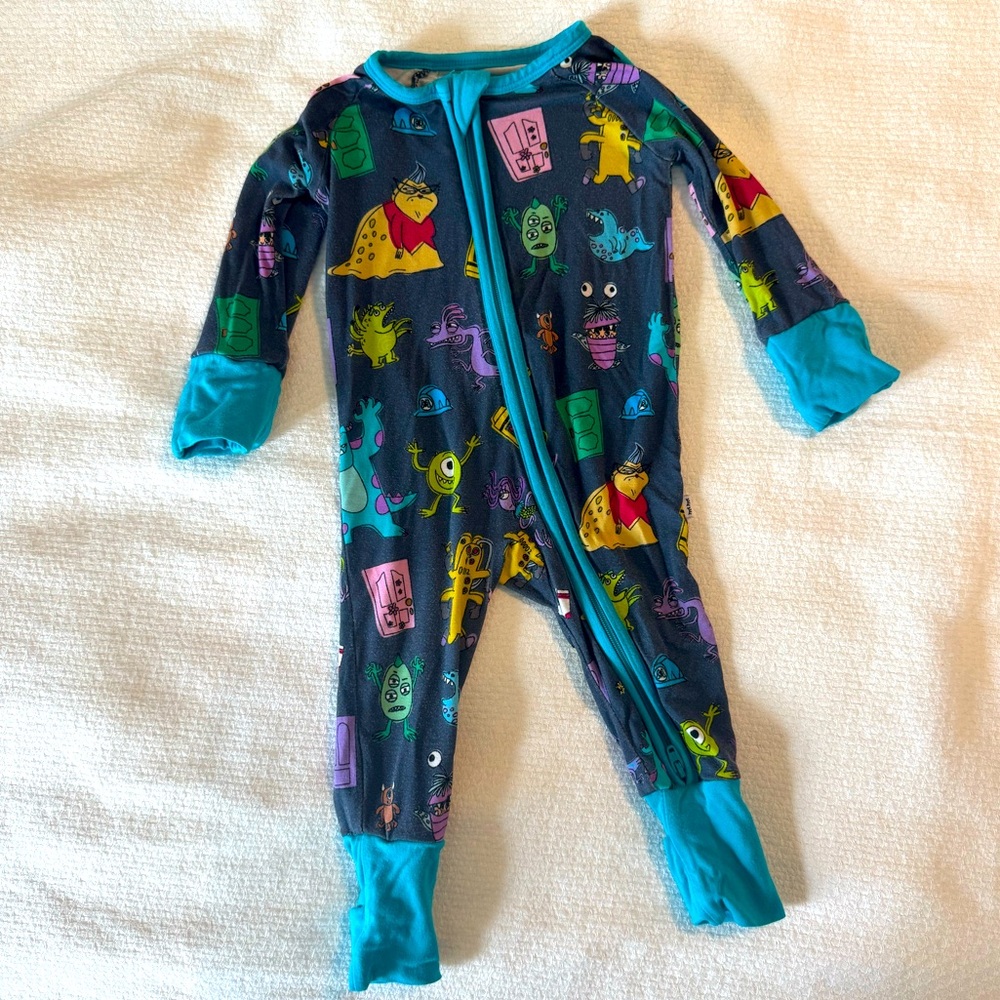 Little Sleepies Monsters Inc. Zippy Size 0-3